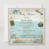 Breng een boek Alice in het Baby shower van Wonder Kaart (Achterkant)