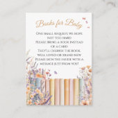 Breng een boek Baby shower aanvraag Kaart Bloemen (Voorkant)