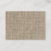 Breng een boek Baby shower behuizing Burlap Sackin Informatiekaartje (Achterkant)