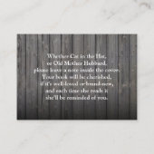  Breng een boek Baby shower Insert Informatiekaartje (Achterkant)