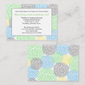 Breng een Boek Baby shower insert kaart neutraal g (Voorkant / Achterkant)