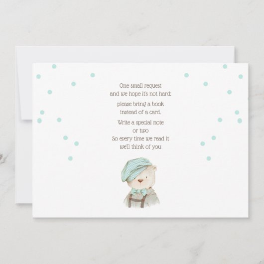 Breng een Boek Baby shower Kaart (Voorkant)