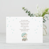 Breng een Boek Baby shower Kaart (Staand voorkant)