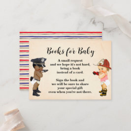 Breng een Boek Baby Shower Kaart voor Kleine Rekru Plaatskaartje