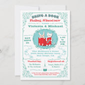 Breng een boek bibliotheek Baby Shower uitnodiging (Voorkant)