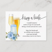 Breng een boek Bubbles Blue Baby shower invoegen Plaatskaartje (Voorkant)