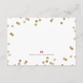 Breng een Boek Faux Gold Confetti Moderne Kaart va (Achterkant)