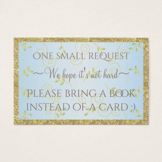 Breng een boek "Gld Birds/B" Kaart/Personaliseren Visitekaartje (Voorkant)