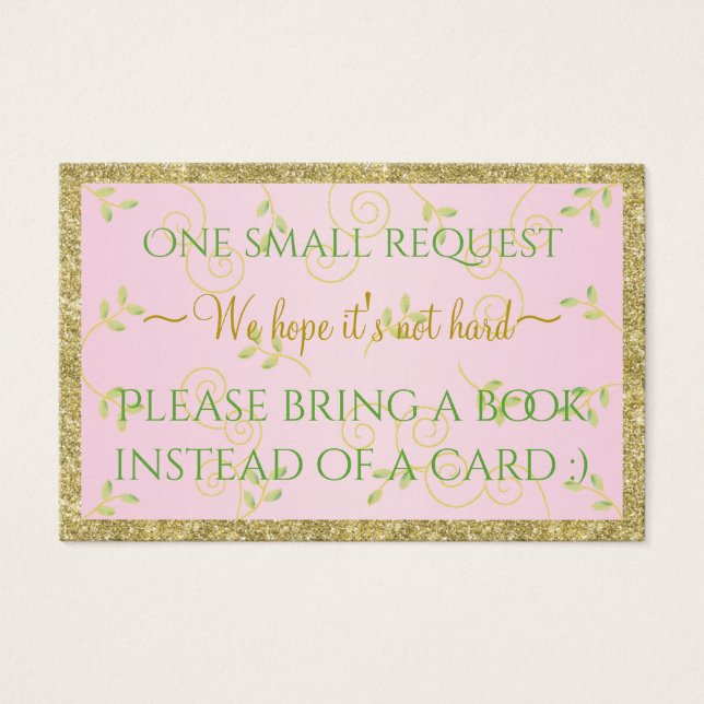 Breng een boek "Gld Birds/P" Kaart/Personaliseren Visitekaartje (Voorkant)