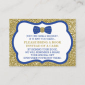 Breng een boek Kaart, klein Man, boog Stropdas Informatiekaartje (Voorkant)