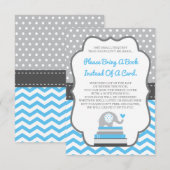 Breng een boek Kaart, olifant, bewerkbare kleur Informatiekaartje (Voorkant / Achterkant)