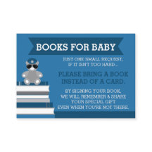 Breng een boek Kaart, politie Baby shower