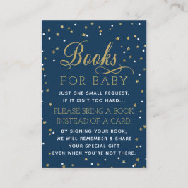 Breng een boek Kaart, Twinkle Star, Baby shower Informatiekaartje