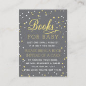 Breng een boek Kaart, Twinkle Star, Baby shower Informatiekaartje (Voorkant)