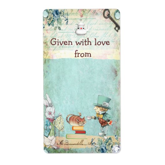Breng een boek Mad Hatter Wonderland Boekplaten Etiket (Voorkant)