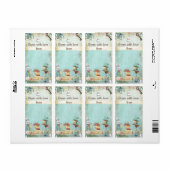 Breng een boek Mad Hatter Wonderland Boekplaten Etiket (Full Sheet)