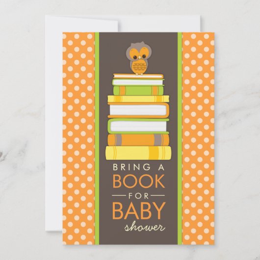Breng een Boek met een Baby shower uitnodiging (Voorkant)