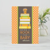 Breng een Boek met een Baby shower uitnodiging (Staand voorkant)