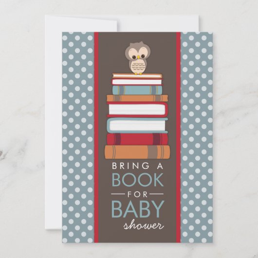 Breng een Boek met een Baby shower uitnodiging (Voorkant)