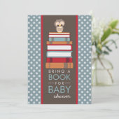 Breng een Boek met een Baby shower uitnodiging (Staand voorkant)