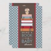 Breng een Boek met een Baby shower uitnodiging (Voorkant / Achterkant)