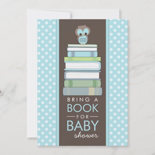 Breng een Boek met een Baby shower uitnodiging (Voorkant)