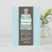 Breng een Boek met een Baby shower uitnodiging (Staand voorkant)