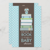 Breng een Boek met een Baby shower uitnodiging (Voorkant / Achterkant)