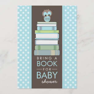 Breng een Boek met een Baby shower uitnodiging