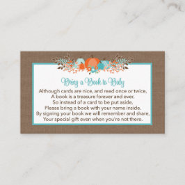 Breng een boek naar Baby Request- Herfst Pumpkins Informatiekaartje