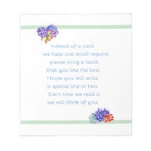 Breng een boek Succulent Baby shower