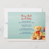 Breng een boek Teddy Bear Baby shower Kaart (Voorkant)