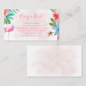 Breng een boek tropisch baby shower informatiekaartje (Voorkant / Achterkant)