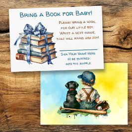 Breng een Boek voor Baby | BABY SHOWER Informatiekaartje