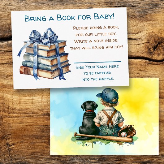 Breng een Boek voor Baby | BABY SHOWER Informatiekaartje