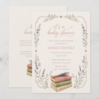 Breng een boek voor baby baby shower uitnodiging