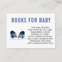 Breng een boek voor Baby, Blue Sneakers Baby showe