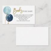 Breng een boek voor baby jongen informatiekaartje (Voorkant / Achterkant)