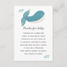 Breng een boek voor baby. Keukenwalvisdier Informatiekaartje