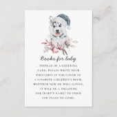 Breng een boek voor baby. Waterverf winterdier Informatiekaartje (Voorkant)