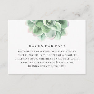 Breng een boek voor een baby-aanvraag. Waterverf s Informatiekaartje