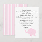 Breng een Boek voor een Baby shower Informatiekaartje (Voorkant / Achterkant)