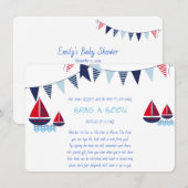 Breng een Boek, Zeilboten, Nautisch, Op maat Informatiekaartje (Voorkant / Achterkant)