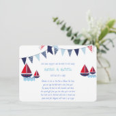 Breng een Boek, Zeilboten, Nautisch, Op maat Informatiekaartje (Staand voorkant)