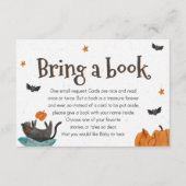 Breng een boekkaart met een schattig Halloween-the Informatiekaartje (Voorkant)