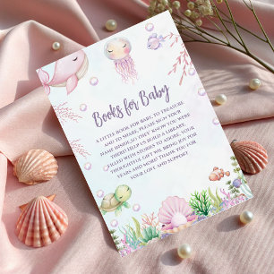 Breng een Book Pearl Baby shower onder het Zee Informatiekaartje