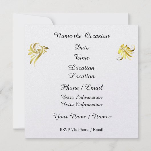 Breng een glimlach naar Iemand Uitnodiging (Achterkant)