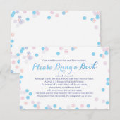 Breng een Kaart van het Blauwe Confetti van het Bo (Voorkant / Achterkant)