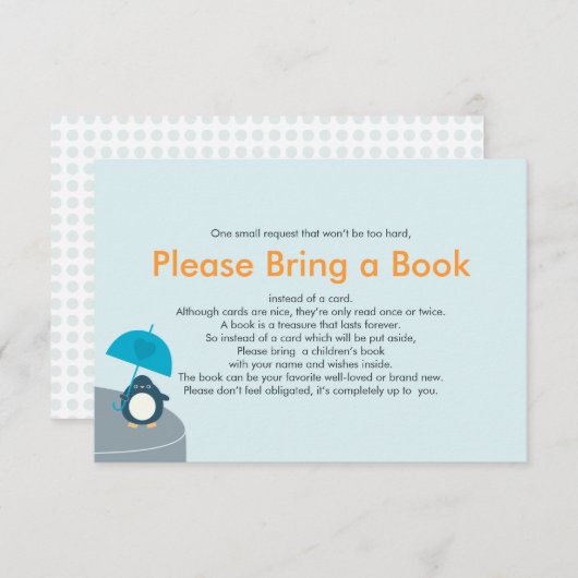 Breng een Kaart van het Blauwe Invoegsel van het B (Voorkant / Achterkant)