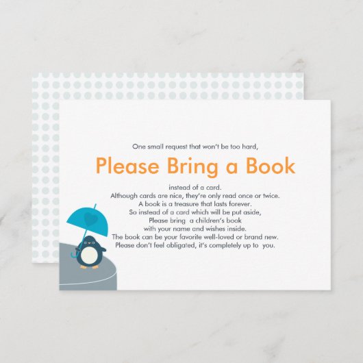 Breng een Kaart van het Blauwe Invoegsel van het B (Voorkant / Achterkant)